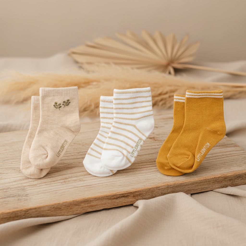 Babysocken Set in neutralen Farben – weiche Socken für Babys und Kinder