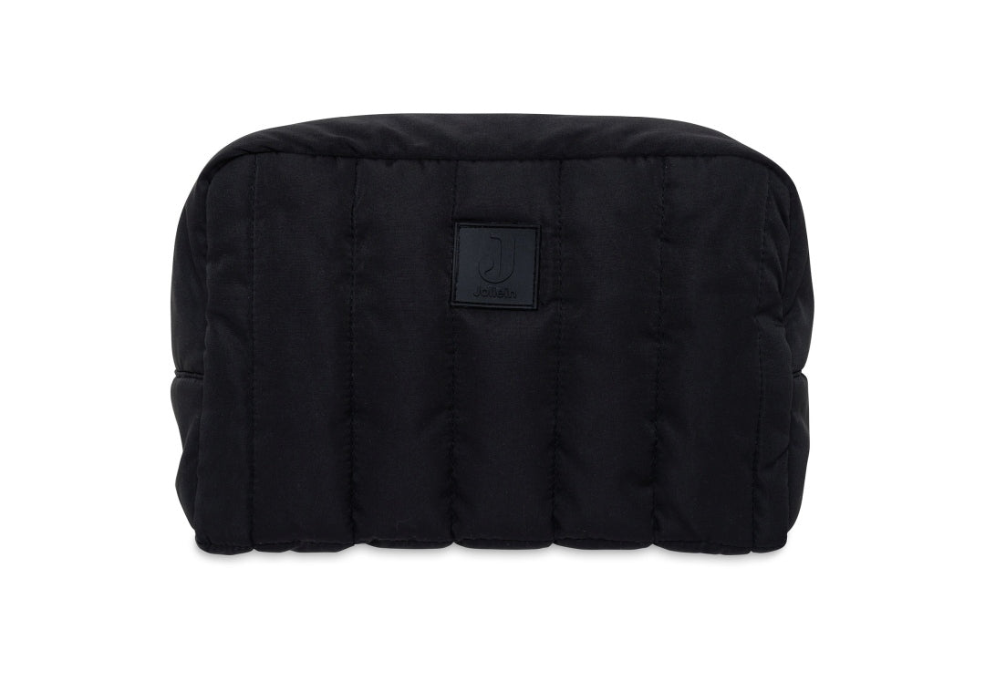 Jollein Kosmetiktasche Puffed Schwarz 21 × 14 cm