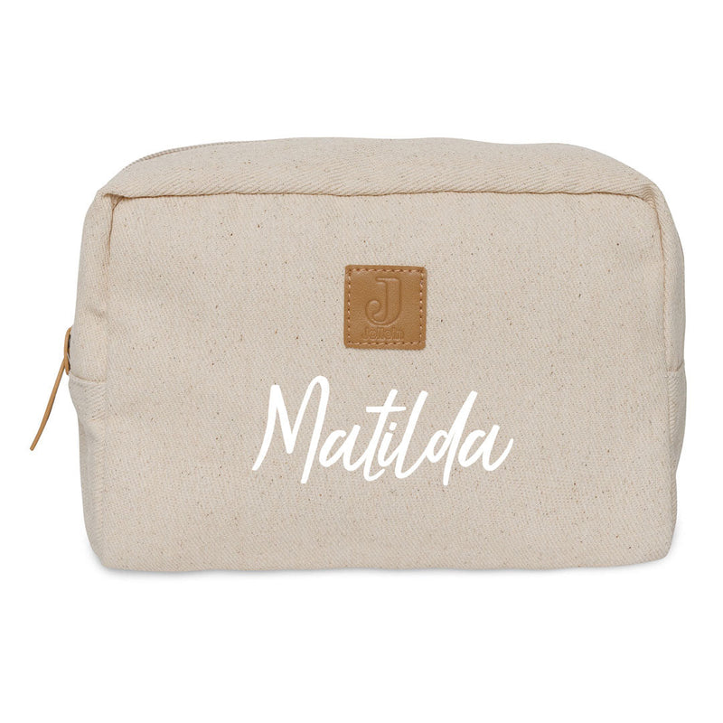 Trousse de toilette en sergé, sable | Jollein