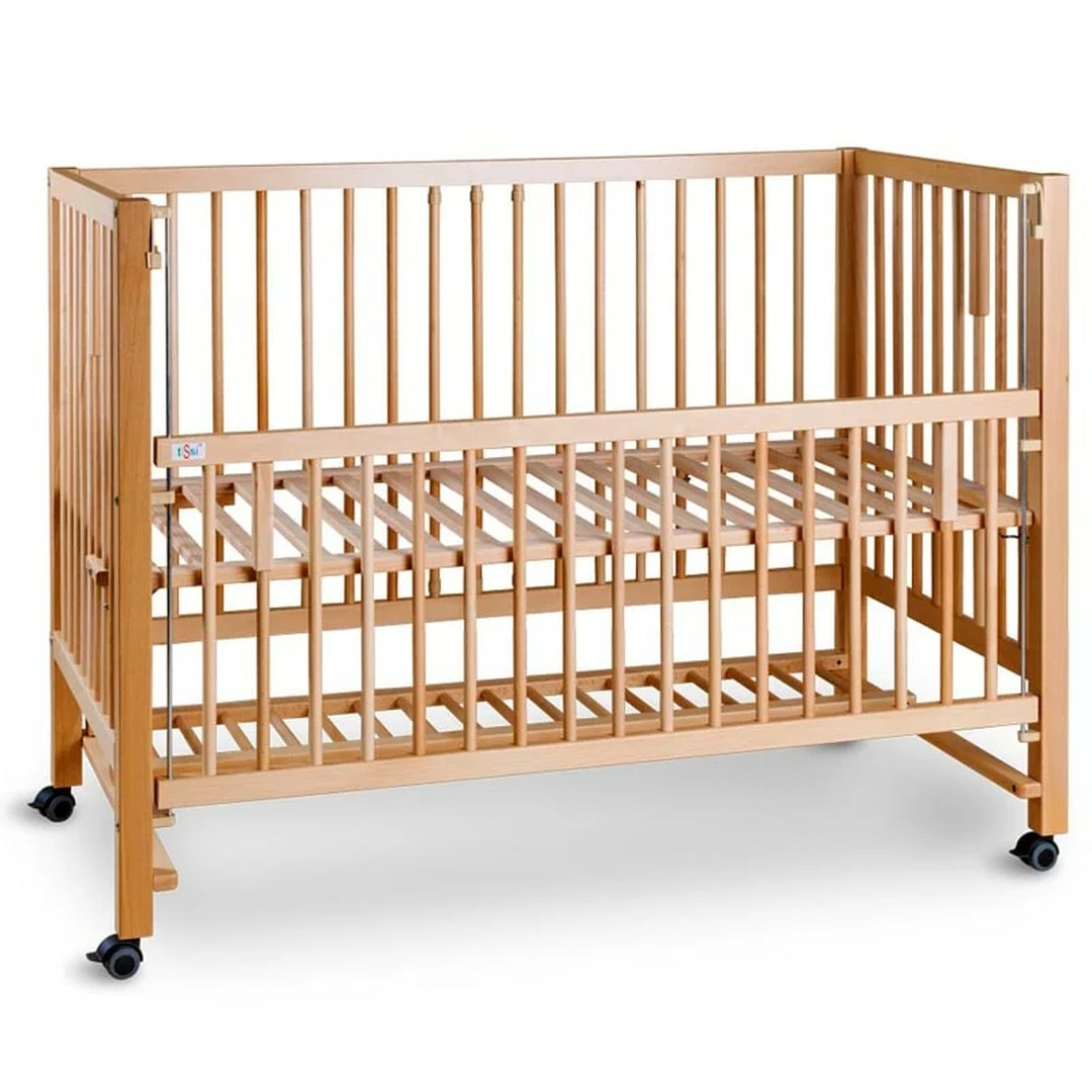 Lit bébé et cododo HAJO 120 x 60 cm Hêtre Naturel | tiSsi®