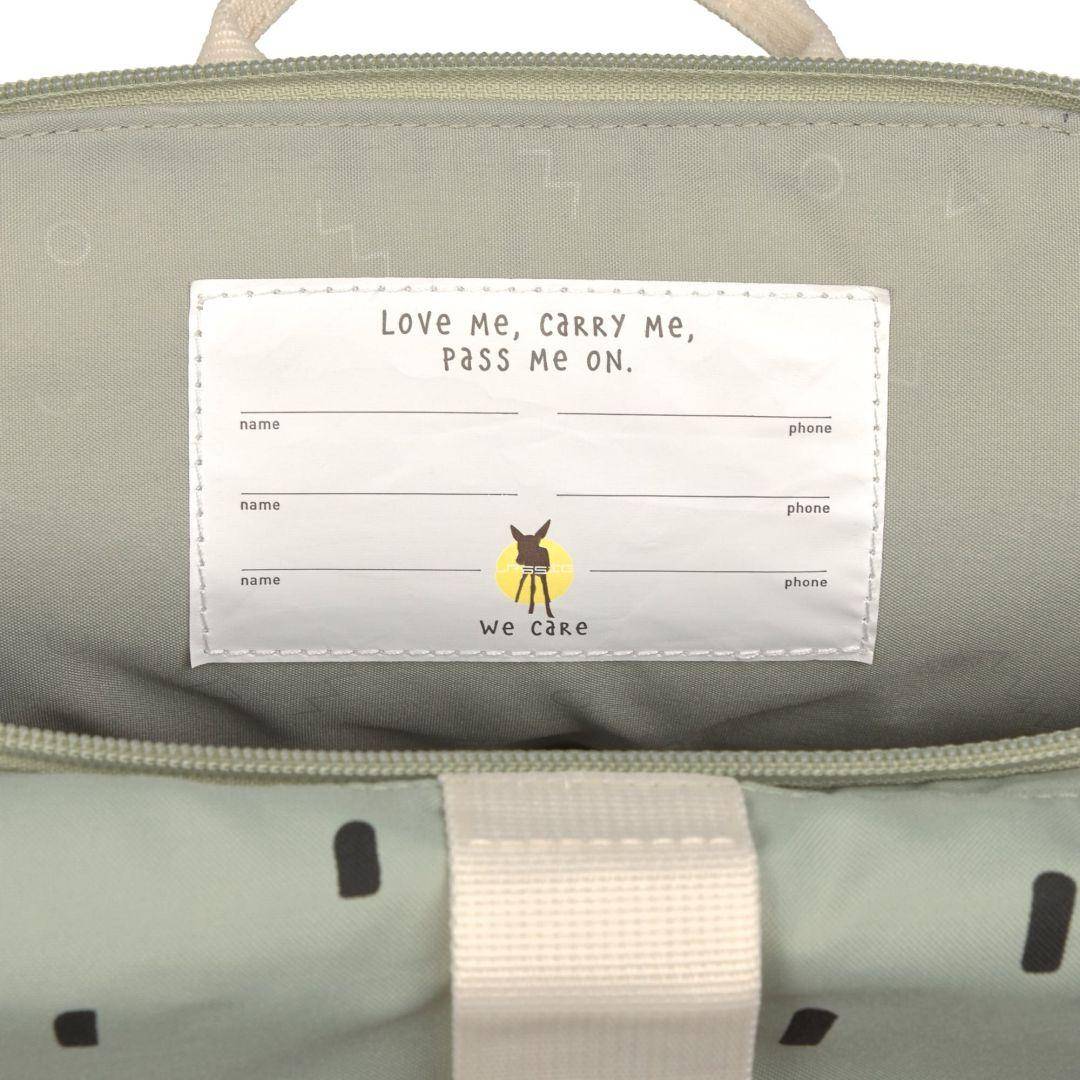 Mini Sac À Dos Rolltop Happy Prints Light Olive | Lässig
