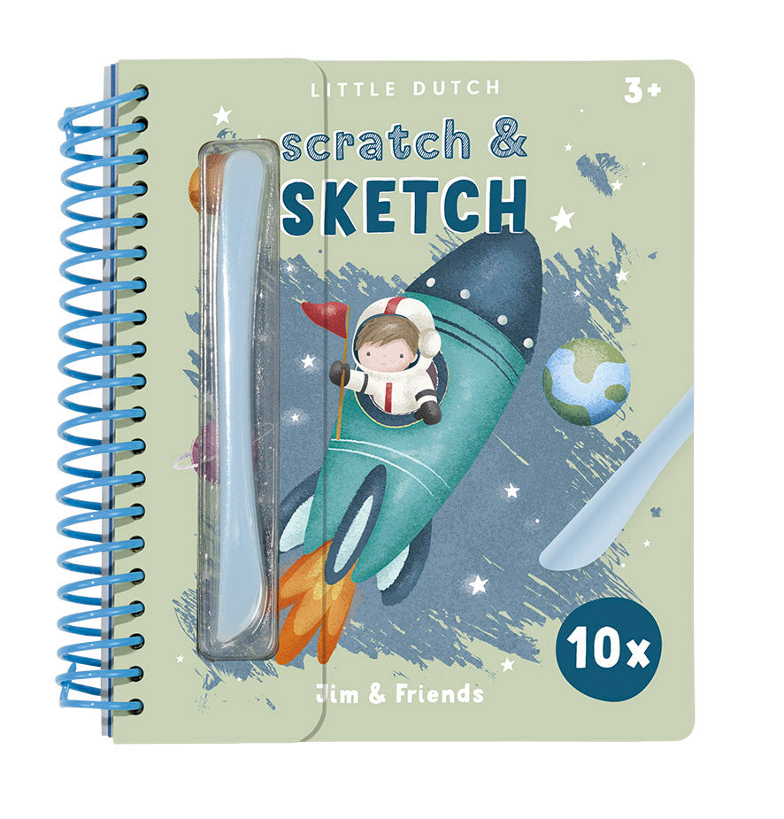 Little Dutch Kratzbuch Jim & Friends für kreative Kratzbilder