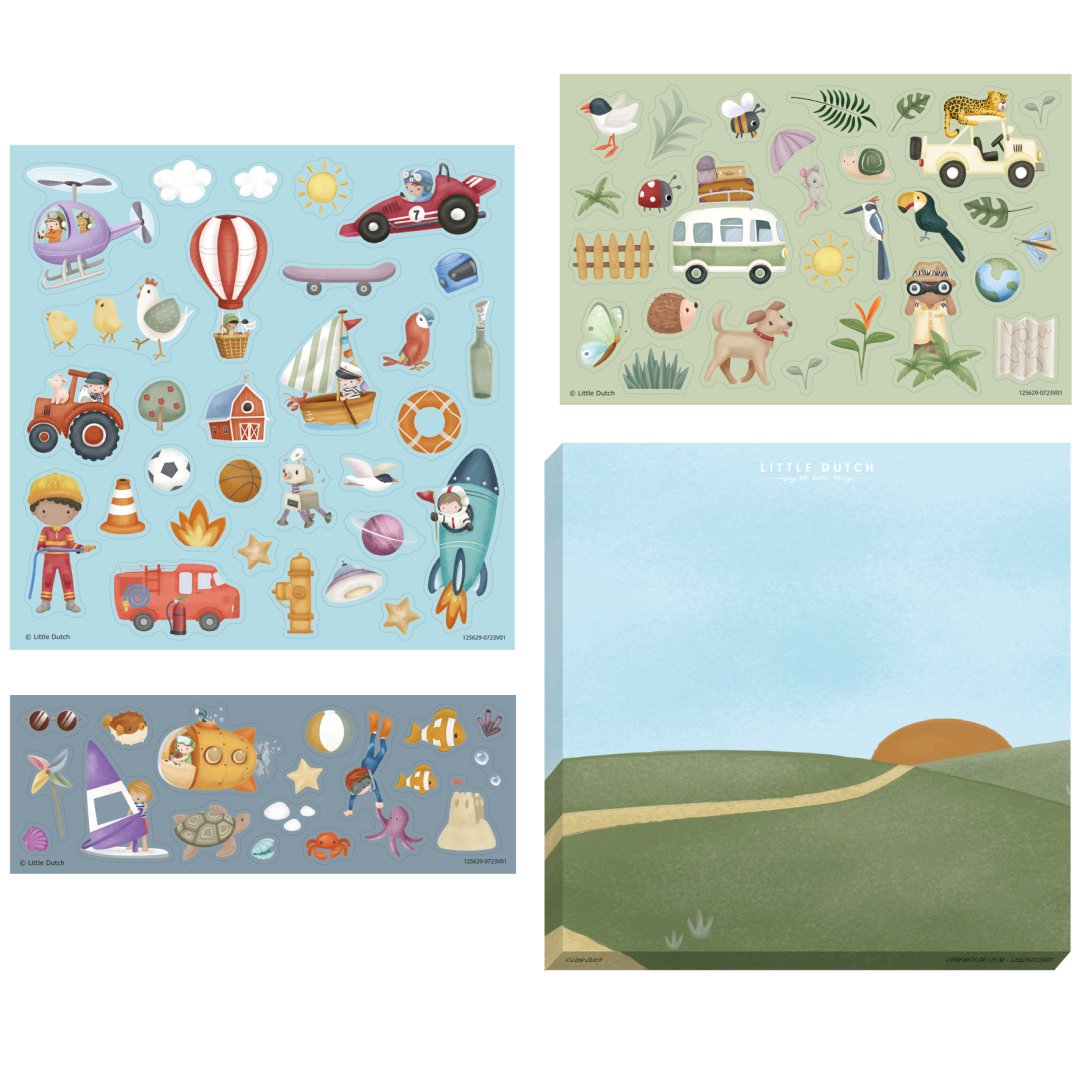 Set d'autocollants Jim & Friends – Le plaisir créatif des autocollants pour enfants