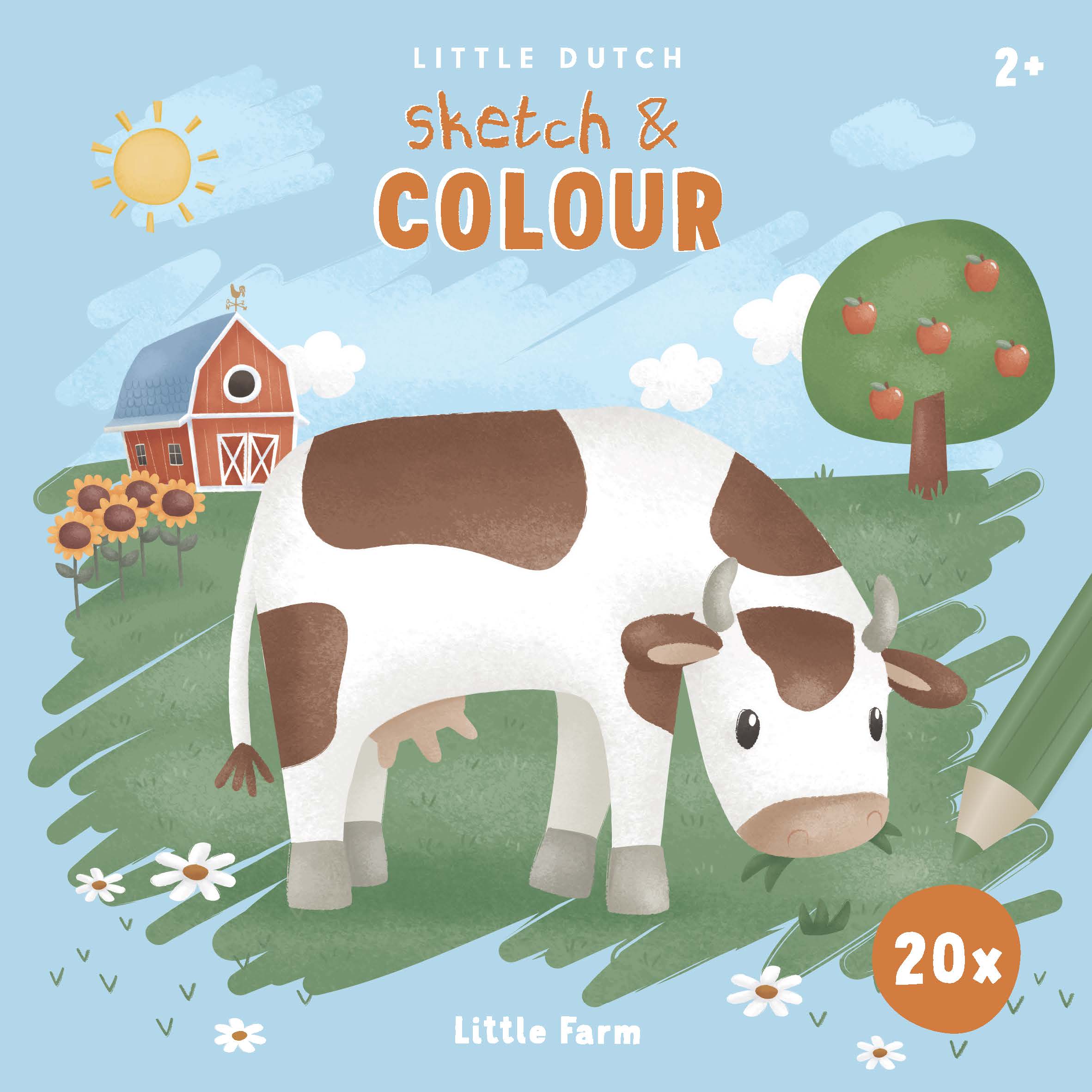 Livre de coloriage La petite ferme – Livre de coloriage créatif pour enfants | Schmatzepuffer