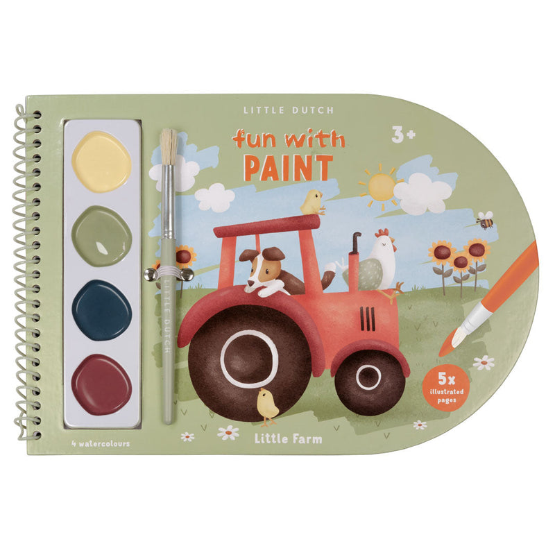 Watercoloring Book for Children Ages 3 and Up – Farm
