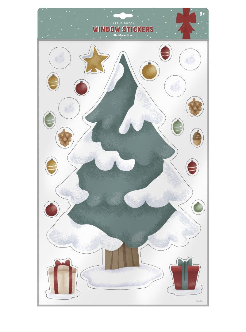 Weihnachtsbaum-Fenstersticker XL für Fenster und glatte Flächen