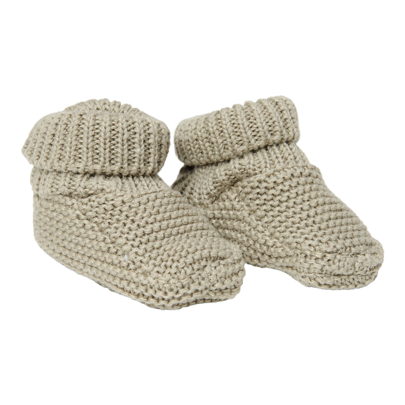 Chaussons bébé tricotés Olive 2 | Little Dutch