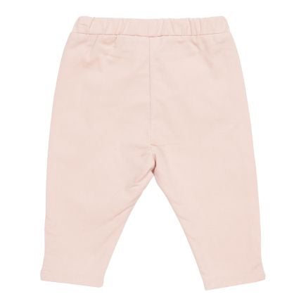 Legging côtelée rose poudré pour bébés et enfants
