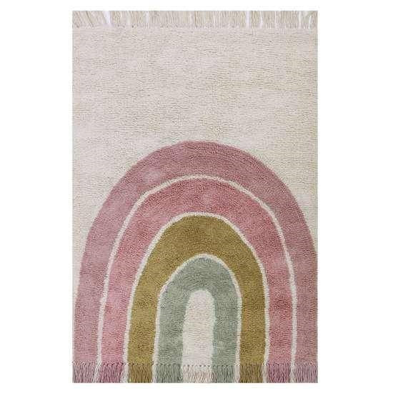 Kinderteppich Rainbow Pink 130 × 90 cm von Little Dutch
