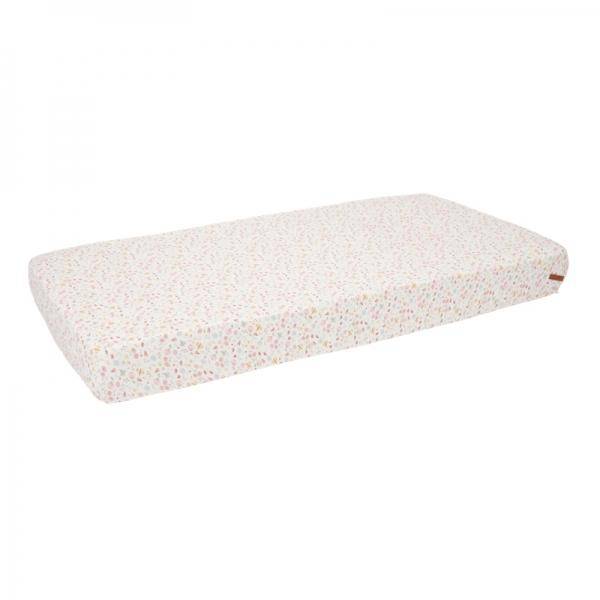 Drap-housse Fleurs et Papillons 60 x 120 cm | Little Dutch