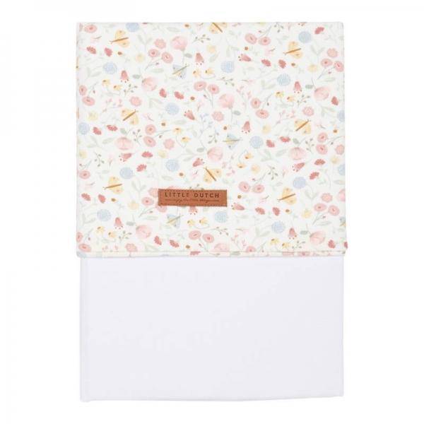 Drap de lit Fleurs et Papillons | Little Dutch
