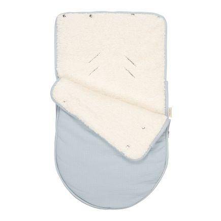 Chancelière pour siège auto bébé Pure Soft Blue | Little Dutch