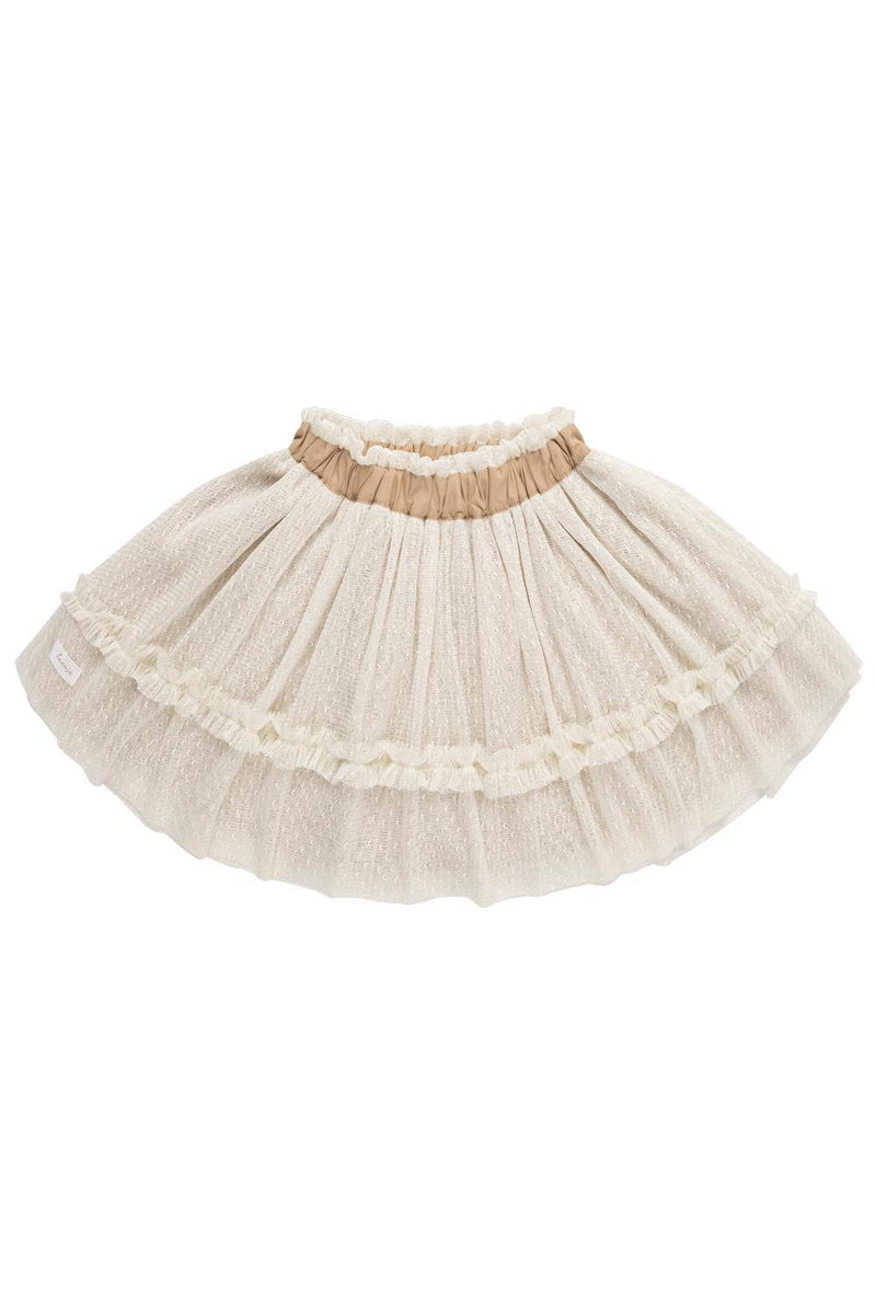 Jupe en tulle à volants, blanche, taille 86/92 | leevje