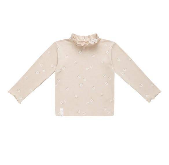 Haut à manches longues et col à volants « Rose by Rose » taille 74/80 | leevje