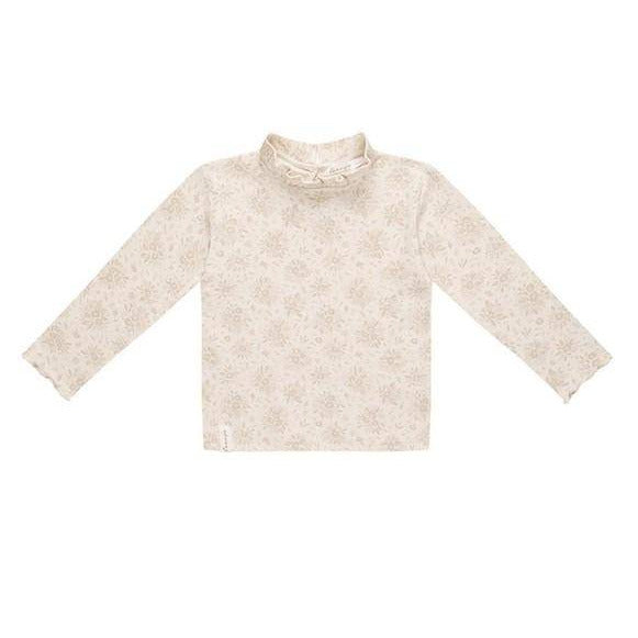 Haut à manches longues et col à volants « Boutons de rose » taille 98/104 | leevje