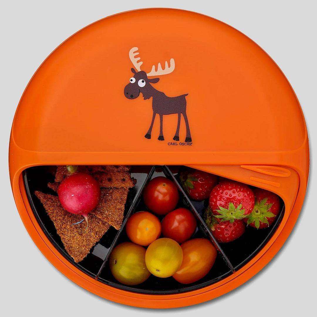 Boîte à lunch BentoDISC™ à 5 compartiments, orange I Carl Oscar