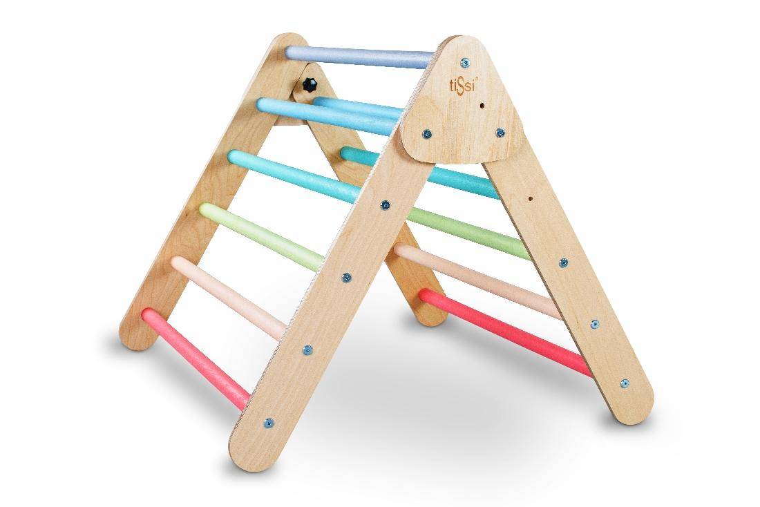 Triangle d'escalade Pastel Coloré | Triangle de Pikler | tiSsi®
