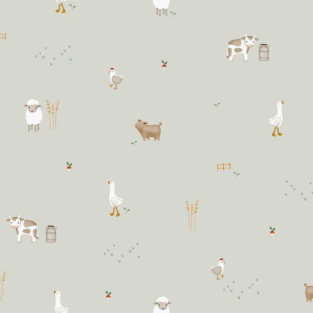 Little Dutch Vliestapete Little Farm 10 m × 53 cm mit Bauernhofmotiven