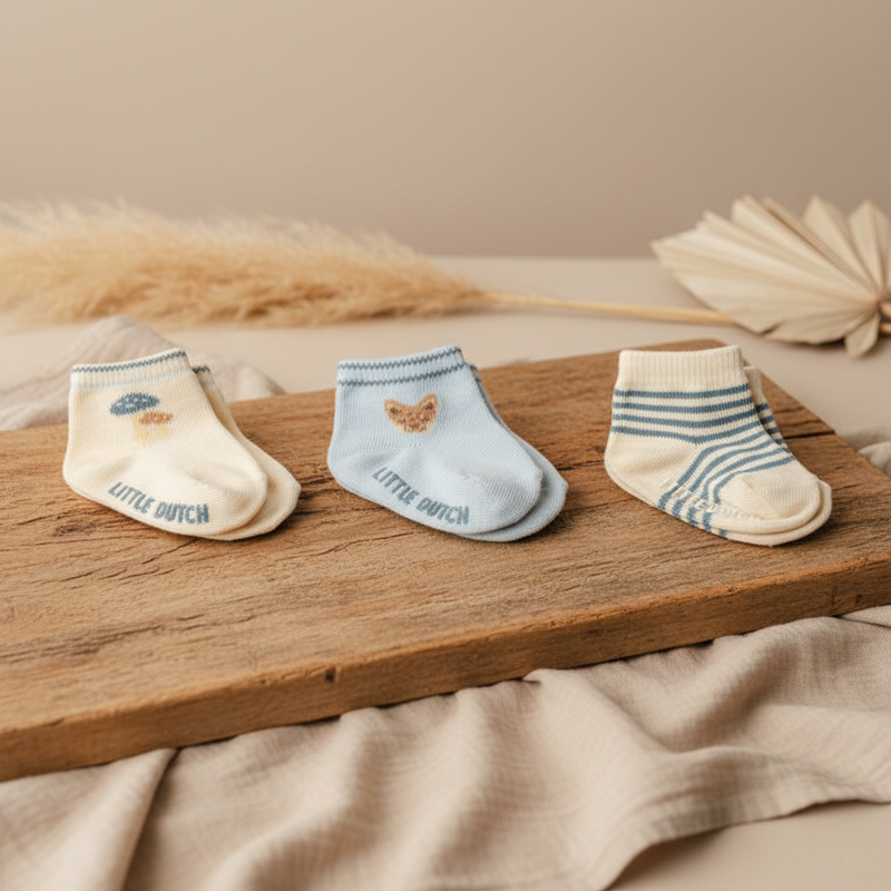 Socks set with three multi | Little Dutch