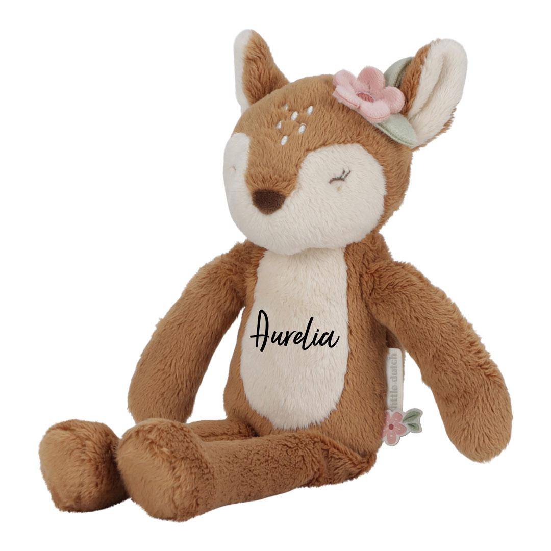 Doudou cerf longues pattes Jardin féerique