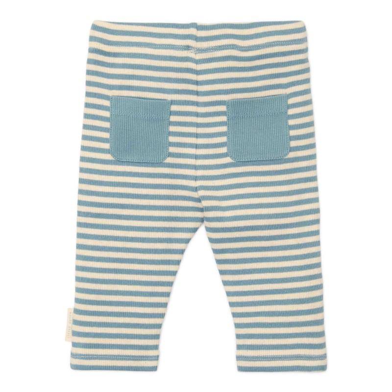 Pantalon à rayures bleu pierre | Little Dutch