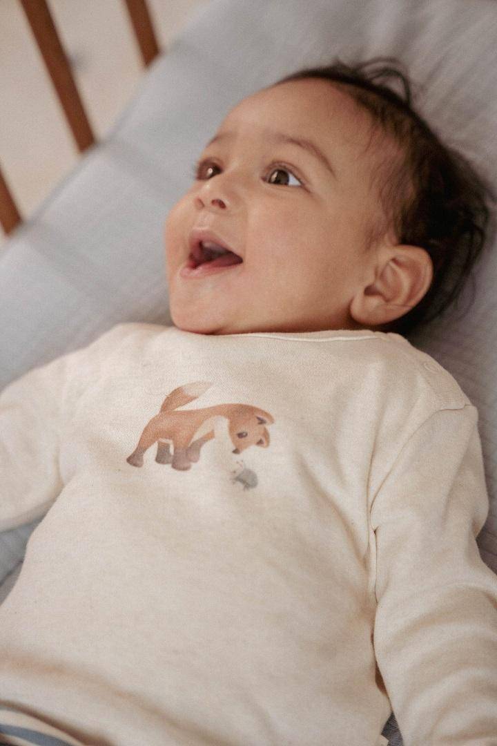 T-shirt manches longues Sand melee | Little Dutch