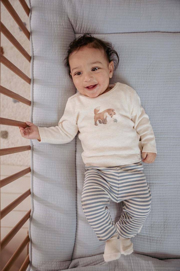 T-shirt manches longues Sand melee | Little Dutch