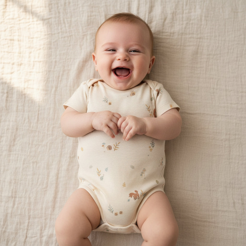 Body manches courtes Forest Nature | Little Dutch