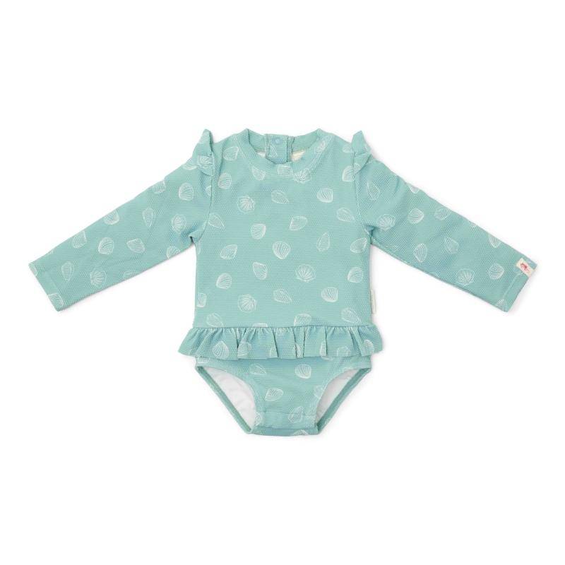 Maillot de bain à manches longues Ocean Treasures Surf Blue | Little Dutch
