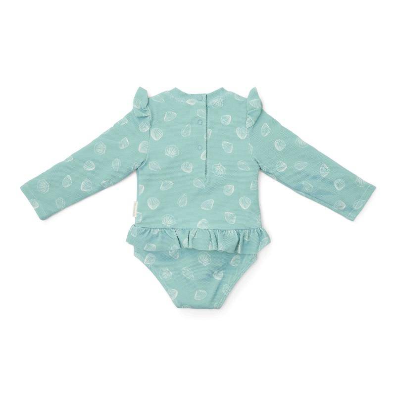 Maillot de bain à manches longues Ocean Treasures Surf Blue | Little Dutch