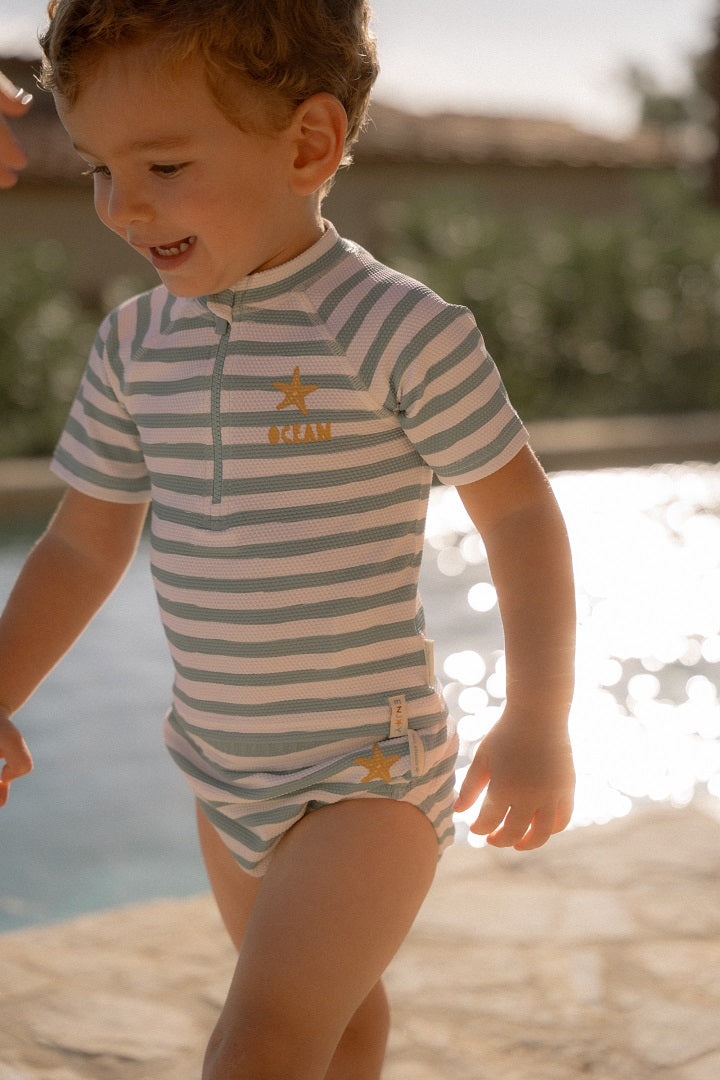 Schwimmwindel Stripes Surf Blue | Little Dutch