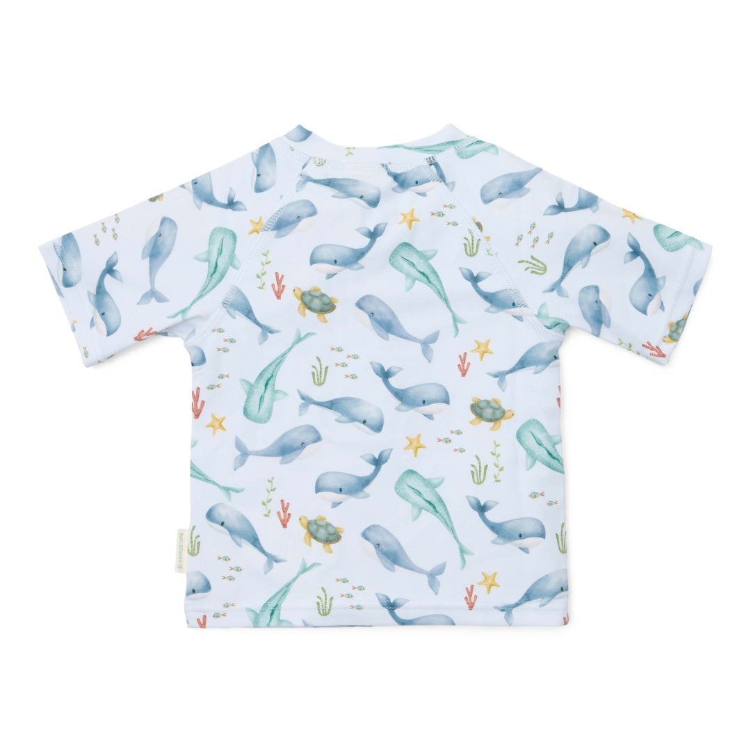 Maillot de bain à manches courtes Ocean Multicolore | Little Dutch
