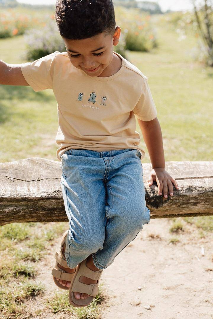 Blaue Little Dutch Denim-Jeans für Kinder – Hochformat