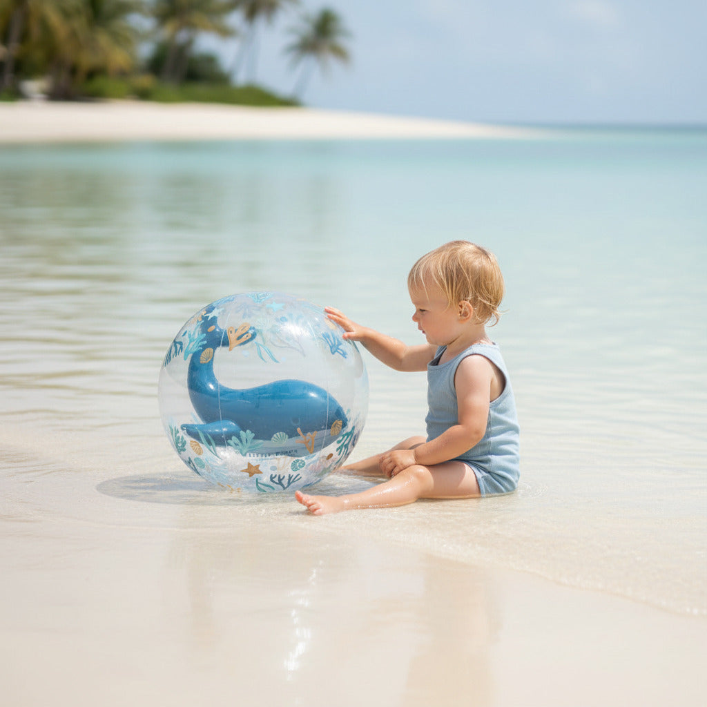 Ballon de plage 3D Ocean Dreams Bleu – Plaisir aquatique pour enfants
