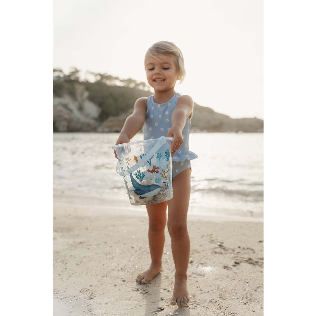 Seau Ocean Dreams bleu – Jouet de sable pour la plage et le bac à sable