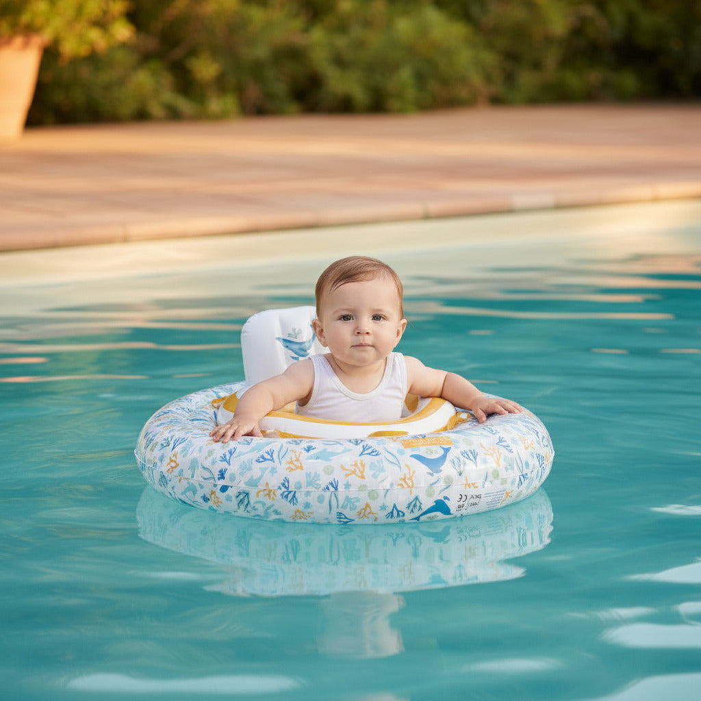Bouée gonflable pour bébé Ocean Dreams Blue – Plaisirs aquatiques pour bébés
