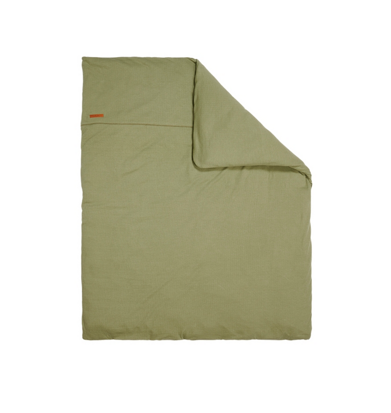 Housse pour couverture de berceau Pure Olive | Little Dutch