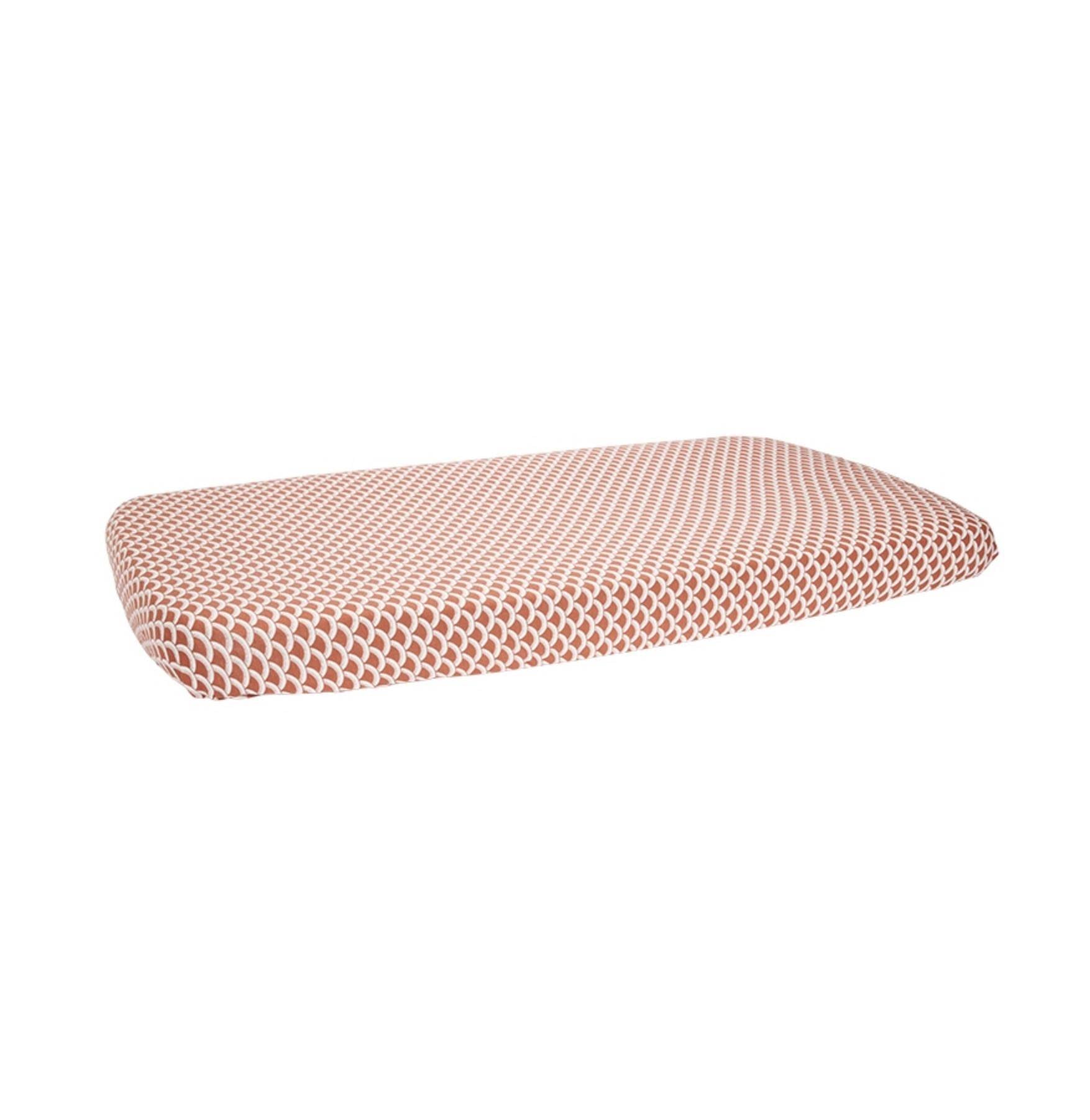 Drap-housse Sunrise rouille rouge | Little Dutch