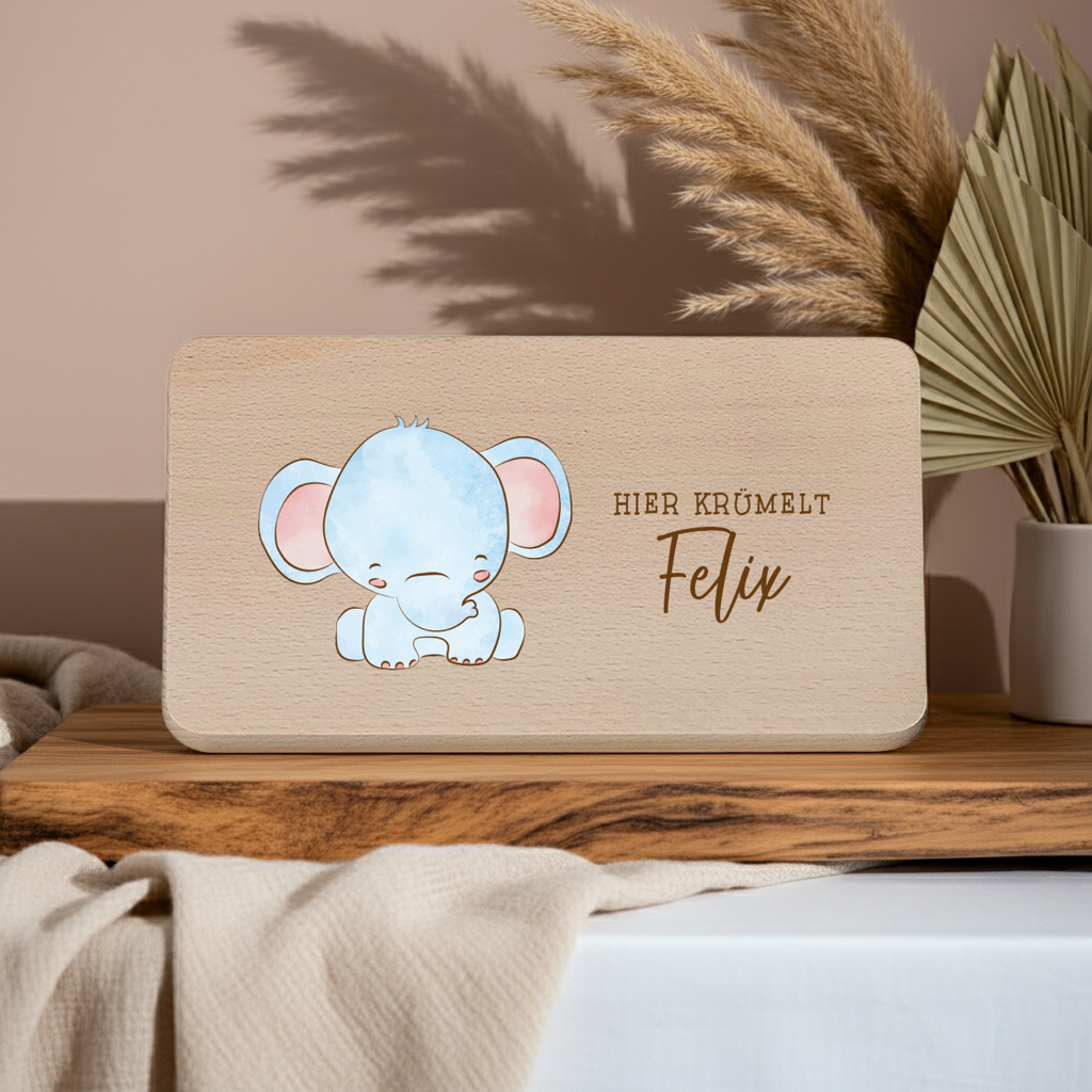 Planche à déjeuner personnalisée avec nom - Taille M | Schmatzepuffer®