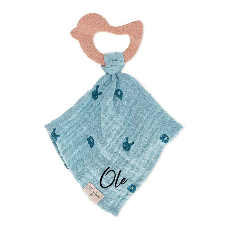Doudou + jouet à saisir, bleu | Sterntaler