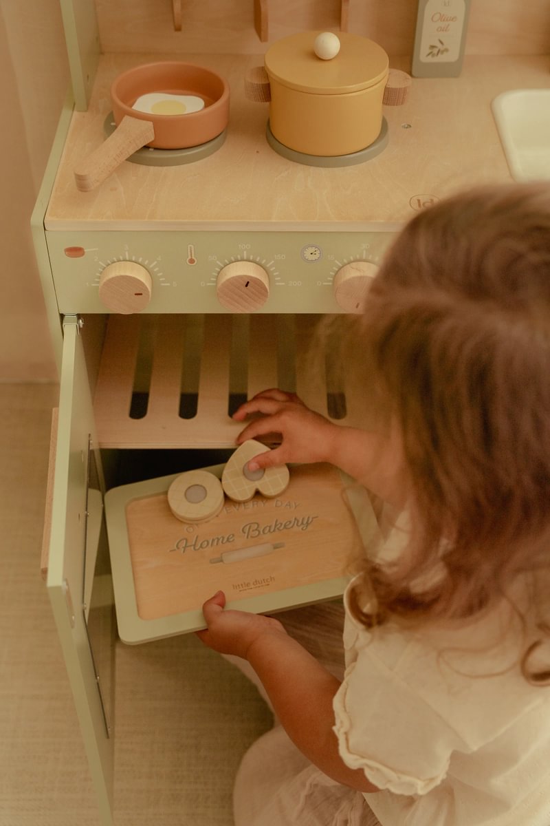 Set de cuisson en bois pour petites cuisines pour enfants
