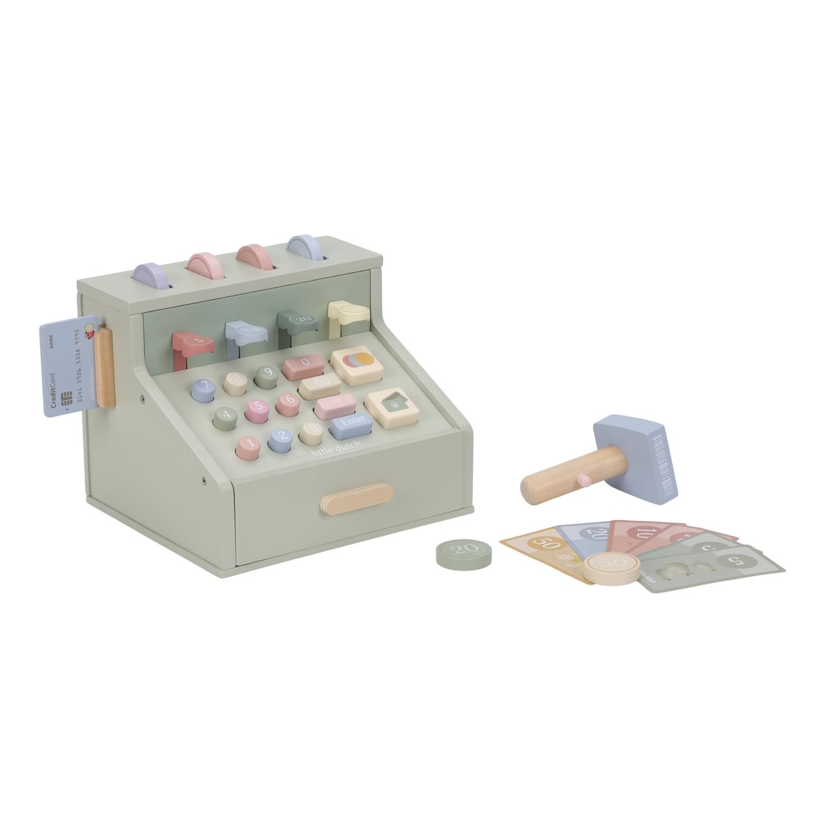 Little Dutch Holzkasse LD2511 mit Scanner und Kartenlesegerät
