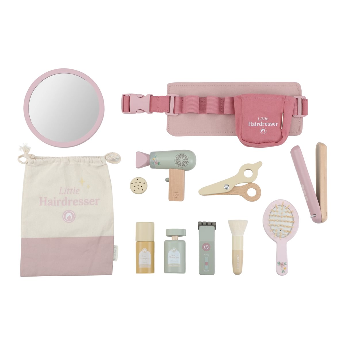 Kit coiffeur en bois Rose | Little Dutch