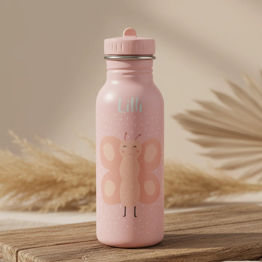 Bouteille d'eau 500ml - Femme papillon | Trixie
