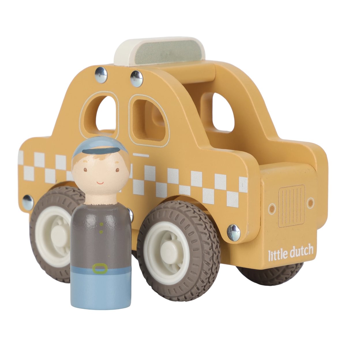 Taxi en bois pour enfants – le plaisir de jouer pour les petits explorateurs