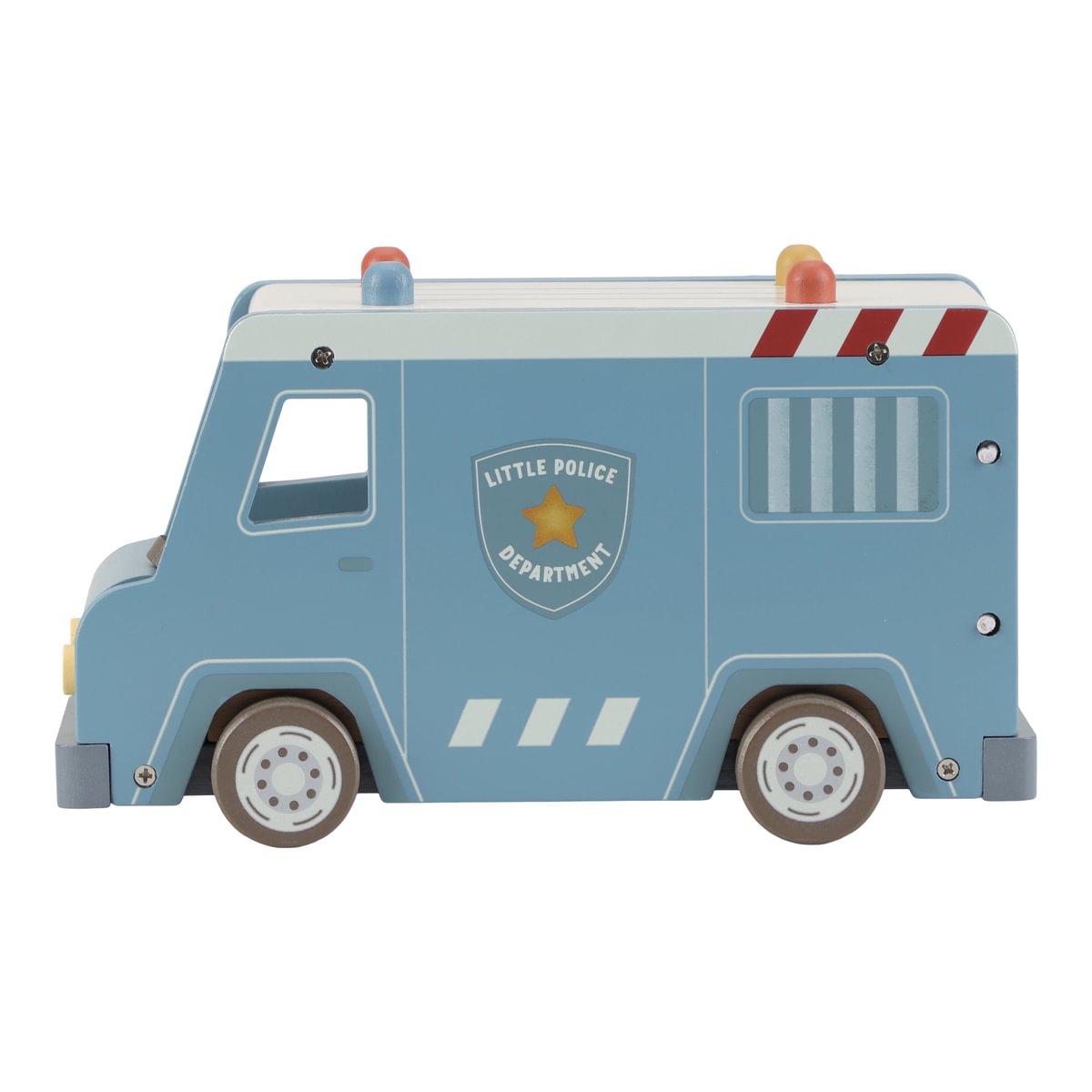 Holz-Polizeibus für Rollenspiele ab 2 Jahren