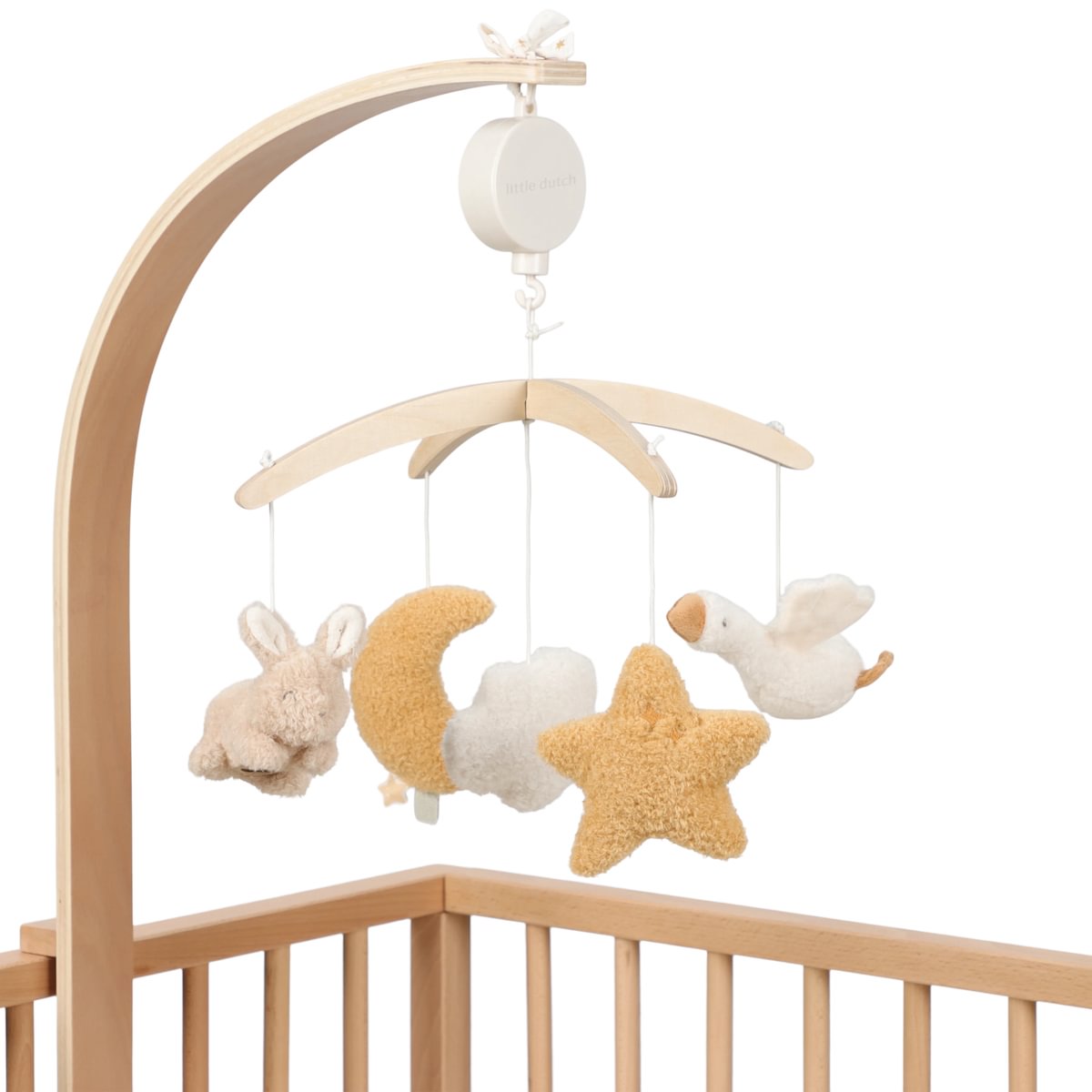 Little Dutch Holz-Musikmobile Newborn Naturals