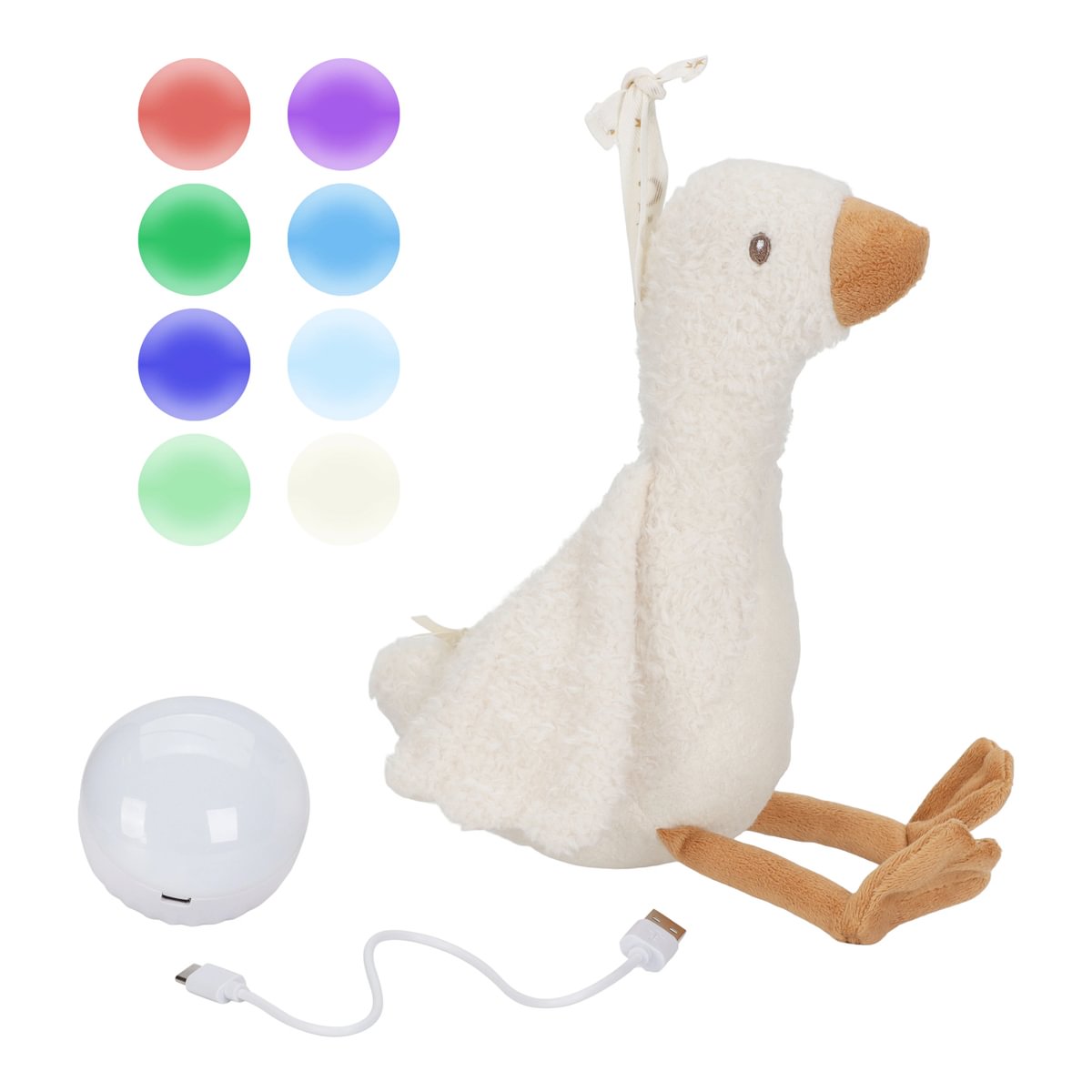 Oie en peluche lumineuse et musicale GRS