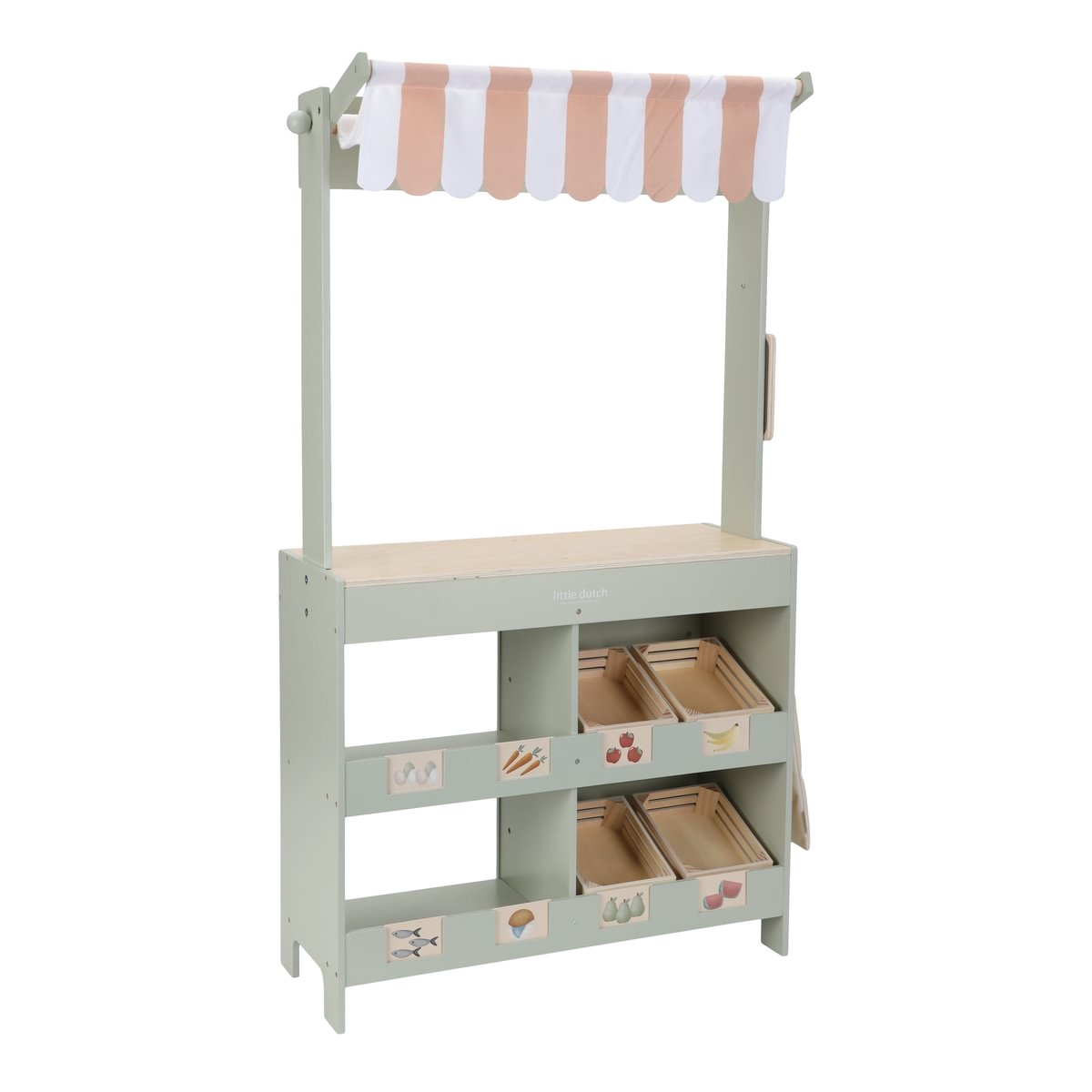 Wooden Market Stall & Café – 2-in-1 Game Stand