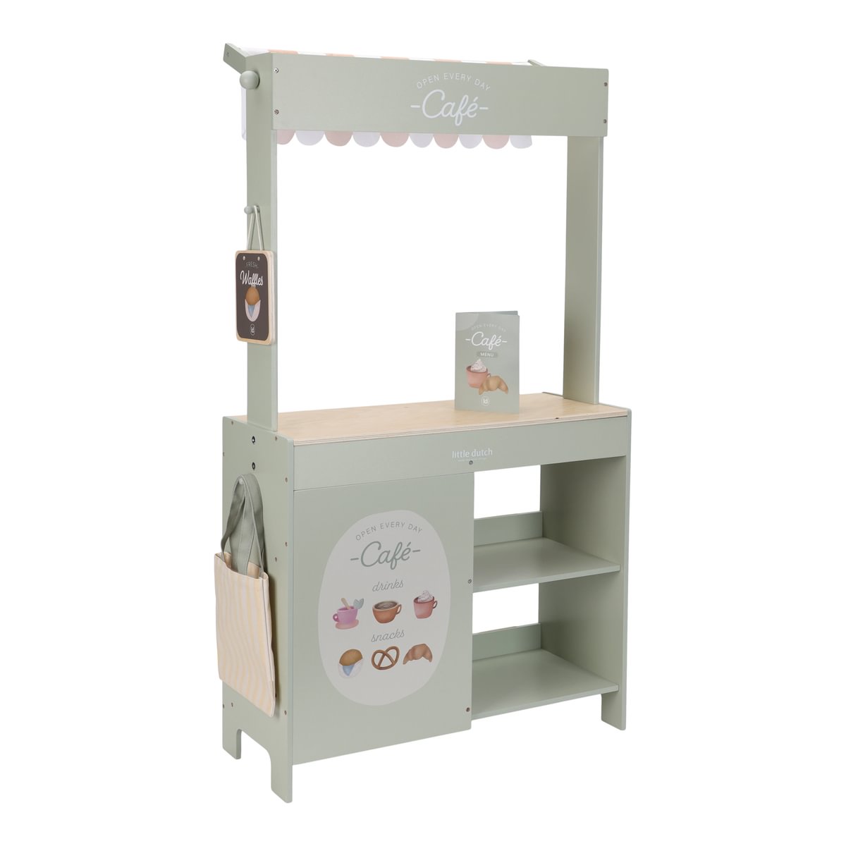 Wooden Market Stall & Café – 2-in-1 Game Stand